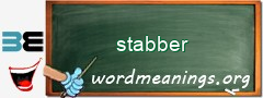 WordMeaning blackboard for stabber